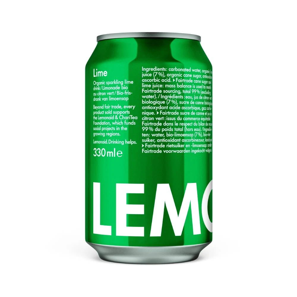 Essential Trading Cooperative - Lemonaid Lime - Cans (12 x 330ml